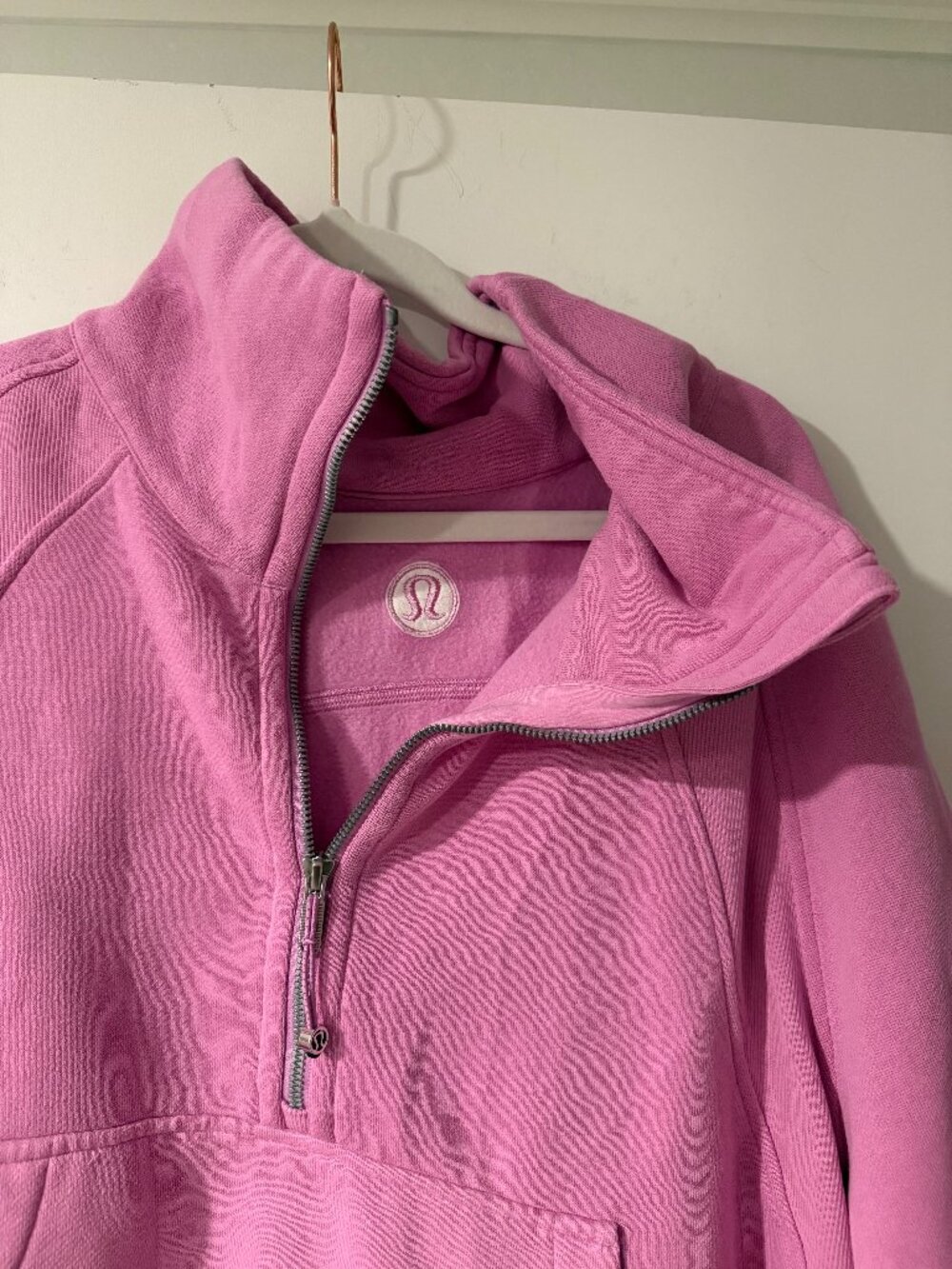 Lululemon Scuba Oversized Half Zip Hoodie Dahlia Mauve Size : XL/XXL - Picture 2 of 5